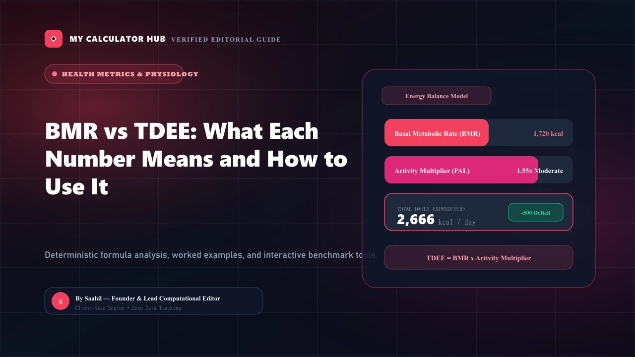 BMR vs TDEE: What Each Number Means and How to Use It for Caloric Goals