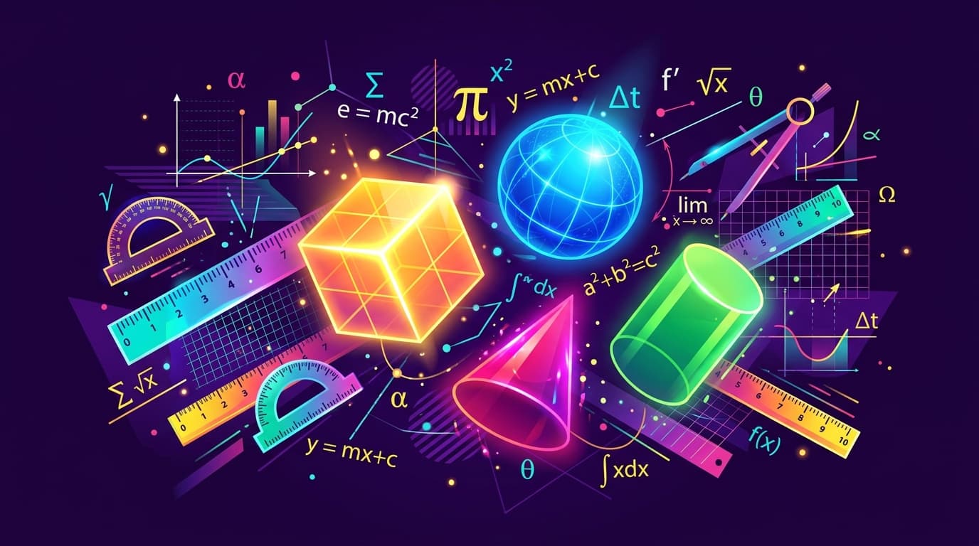 3D Geometric Shapes Area and Volume
