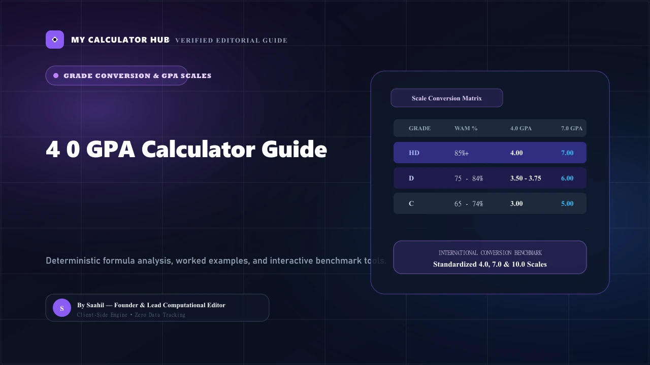 4.0 GPA Scale Guide: Conversion Table, Quality Points & Step-by-Step Math