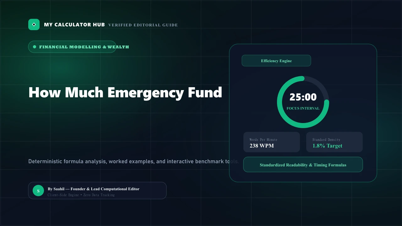 How Much Emergency Fund Do You Really Need? Practical Rules & Benchmarks