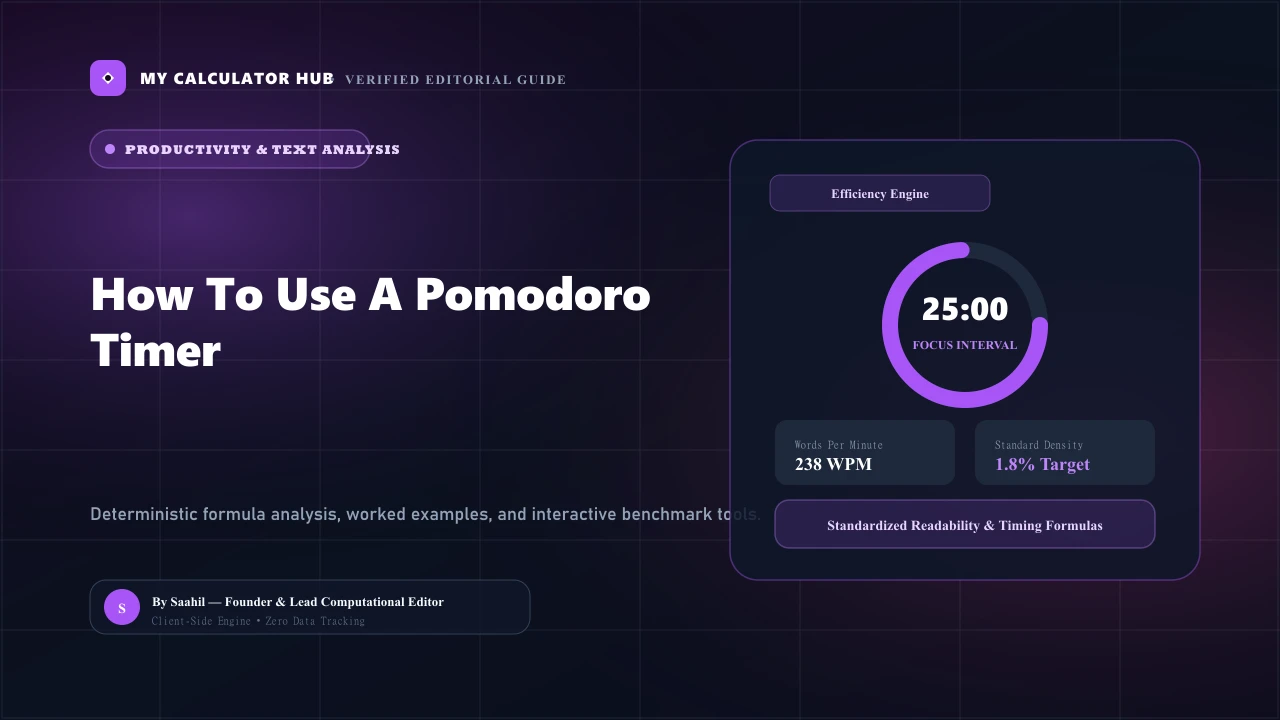 How to Use a Pomodoro Timer for Peak Deep Work & Study Sessions