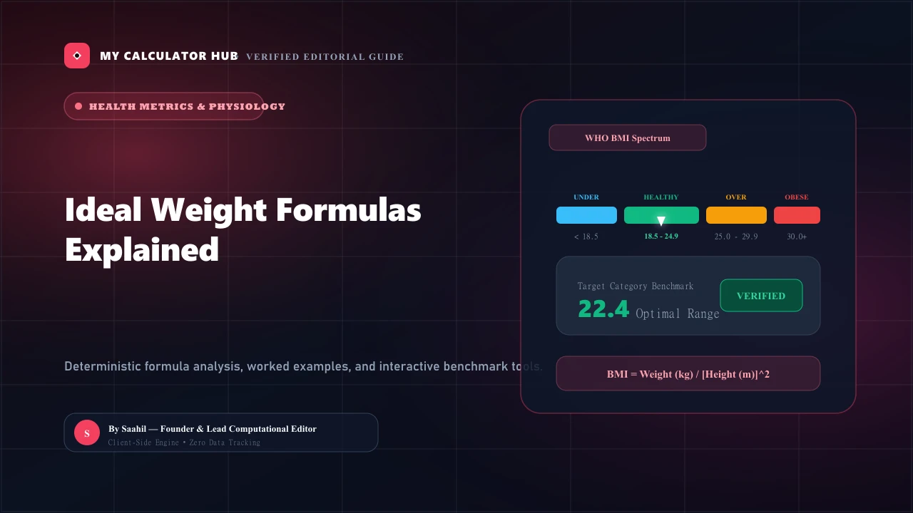 Ideal Weight Formulas Explained: Devine, Robinson, Miller & Hamwi