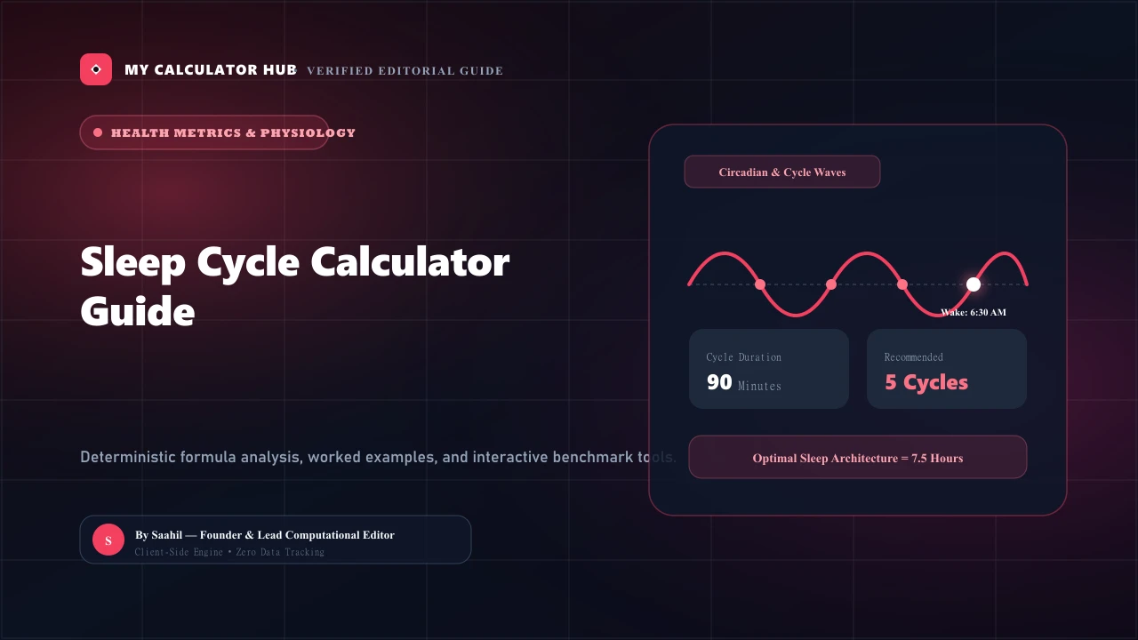 Sleep Cycle Calculator Guide: The 90-Minute Circadian Rhythm Wave