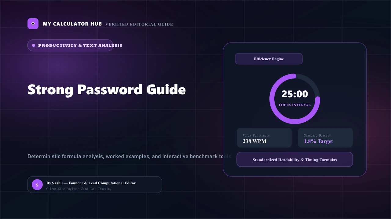 Strong Password Guide: Cryptographic Entropy, Length & Defense Best Practices